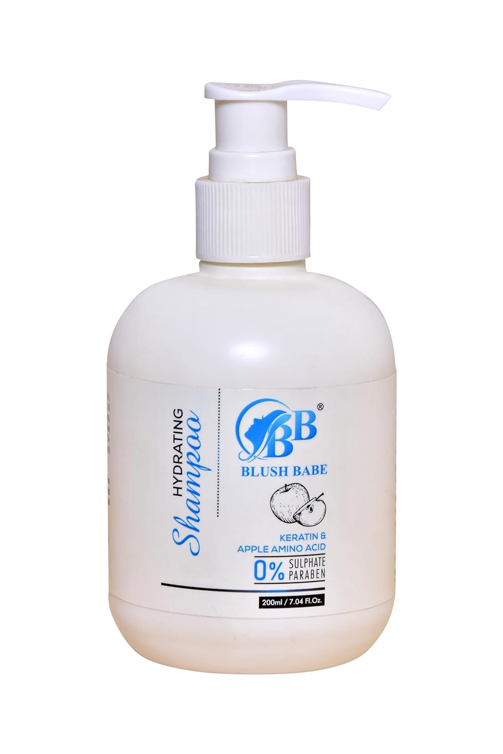 BLUSH BABE Hydrating Shampoo | Absolut Repair Shampoo For Damaged & Weakend Hair,200ml | Professional Hair Repairing | Hair Strengthening Shampoo | Keratine & Apple Amino Acid | SulphateParaben 0%
